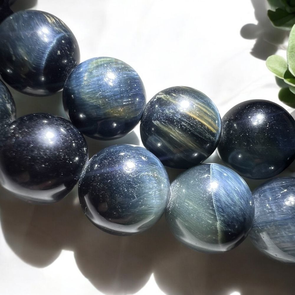 Blue Tiger Eye 8 mm Beads String for Jewelry Making